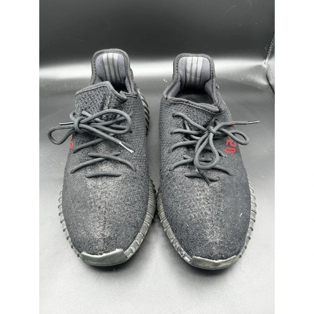 Adidas Yeezy Boost 350 V2 Bred Black Red CP9652 Mens Size 11.5 Low Top Sneaker